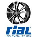 Rial M12 8X19 5/112 ET20 Diamant-Schwarz Frontpoliert