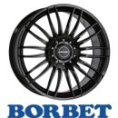 Borbet CW3 7,5X17 5/130 ET63 Black Glossy