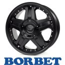 Borbet CWB 8,0X18 6/139,70 ET40 Black matt