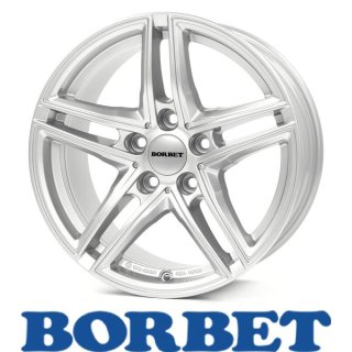 Borbet XR 8,0X17 5/120 ET30 Brilliant Silver
