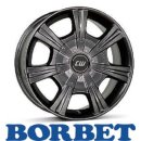 Borbet CH 7,5X17 5/118 ET45 Mistral Anthracite Glossy