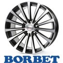 Borbet BLX 8,5X18 5/112 ET30 Black Polished matt