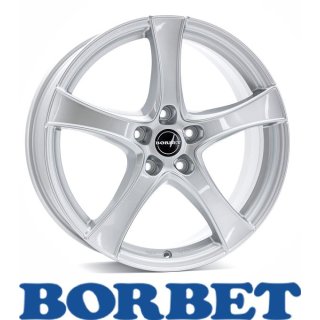 Borbet F2 7,5X19 5/120 ET45 Brilliant Silver
