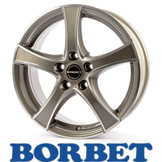 Borbet F2 6,0X17 5/112 ET48 Graphite Polished
