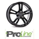 ProLine BX700 7X17 5/105 ET42 Black Glossy
