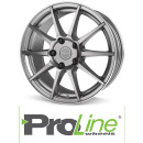 ProLine UX100 7,5X18 4/100 ET38 Grey Rim Polished