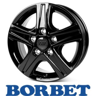 Borbet CWD 7,0X17 5/114,30 ET45 Black Glossy