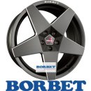 Borbet A 8,0X17 5/108 ET42 Black matt