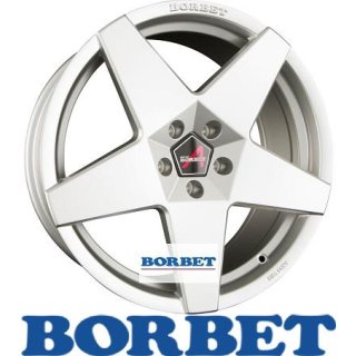 Borbet A 8,0X17 5/108 ET42 Brilliant Silver