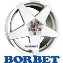 Borbet A 8,0X17 5/108 ET42 Brilliant Silver