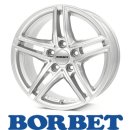Borbet XR 7,5X17 5/112 ET30 Brilliant Silver