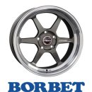 Borbet DB8GT 8,5X18 5/112 ET25 Graphite Rim Polished