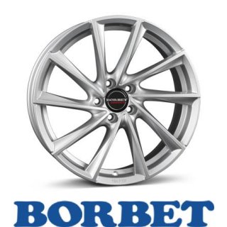 Borbet VTX 9,5X19 5/112 ET25 Brilliant Silver