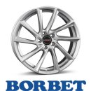 Borbet VTX 9,5X19 5/112 ET25 Brilliant Silver