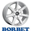 Borbet CWE 8,0X17 6/114,30 ET10 Crystal Silver