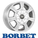 Borbet CH 7,5X17 5/118 ET45 Crystal Silver