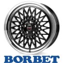 Borbet B 8,0X17 5/100 ET40 Black Rim Polished