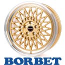 Borbet B 8,5X19 5/112 ET45 Gold Rim Polished