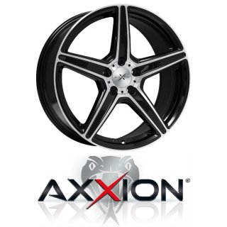 Axxion AX7 Super Concave 8,5X19 5/112 ET45 Schwarz Hochglanzpoliert