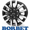 Borbet CW6 7,5X18 6/139,70 ET30 Black Polished matt