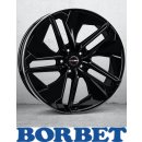 Borbet TX 9,0X20 5/112 ET20 Black Rim Polished Glossy