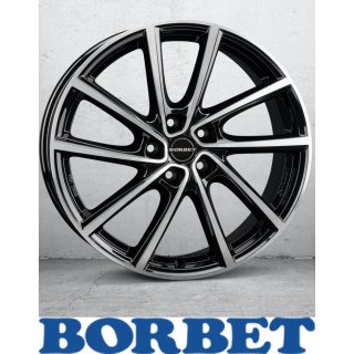 Borbet V 7,0X19 5/112 ET34 Black Polished Glossy