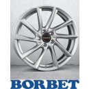 Borbet VTX 9,5X19 5/112 ET45 Brilliant Silver