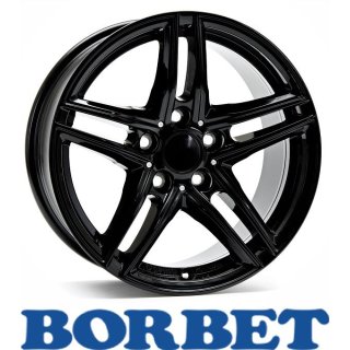 Borbet XR 7,5X17 5/112 ET45 Black Glossy