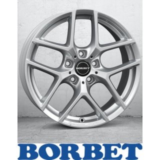 Borbet Y 7,0X17 5/100 ET45 Crystal Silver