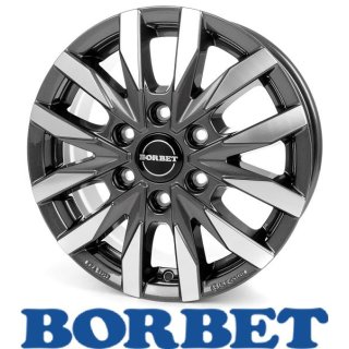 Borbet CW6 6,5X16 6/130 ET54 Mistral Anthracite Glossy Polished