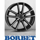 Borbet W 7,0X17 5/112 ET43 Black Polished Glossy