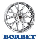 Borbet BY 10,0X21 5/114,30 ET39 Sterling Silver