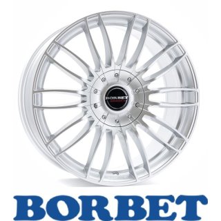 Borbet CW3 10,5X21 5/130 ET54 Sterling Silver