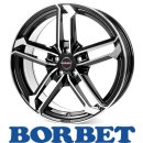 Borbet ATX 8,5X19 5/112 ET25 Black Polished Glossy