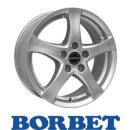 Borbet F 6,0X15 4/108 ET28 Brilliant Silver
