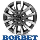 Borbet CW6 6,5X16 6/130 ET54 Mistral Anthracite Glossy