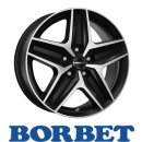 Borbet CWZ 7,5X18 5/112 ET48 Black Polished matt