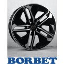Borbet TX 9,0X21 5/108 ET38 Black Polished Glossy
