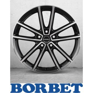 Borbet W 8,0X20 5/112 ET35 Black Polished Glossy