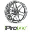 ProLine PFG Forged 10X22 5/130 ET21 Vanadium Silver