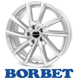 Borbet V 7,0X19 5/108 ET38 Crystal Silver