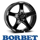 Borbet F 6,5X16 4/100 ET45 Black Glossy