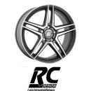 RC-Design RCD17 8X18 5/112 ET38 Himalaya-Grey Front-poliert