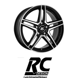 RC-Design RCD17 6,5X17 5/112 ET44 Schwarz Front-poliert