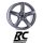 RC-Design RC24 6X15 4/100 ET31 Titan-Metallic lackiert