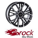 Brock B41 10X21 5/130 ET33 Schwarz Front-poliert