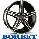 Borbet XRS 10,5X20 5/114,30 ET30 Black Polished Glossy