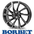 Borbet VTX 7,5x19 5/112 ET40 Graphite Polished