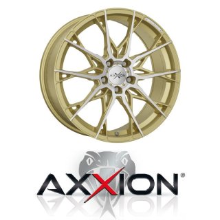 Axxion X1 8,5x19 5/112 ET35 Gold matt poliert