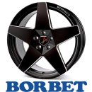 Borbet A 7,5x17 4/100 ET35 Black matt